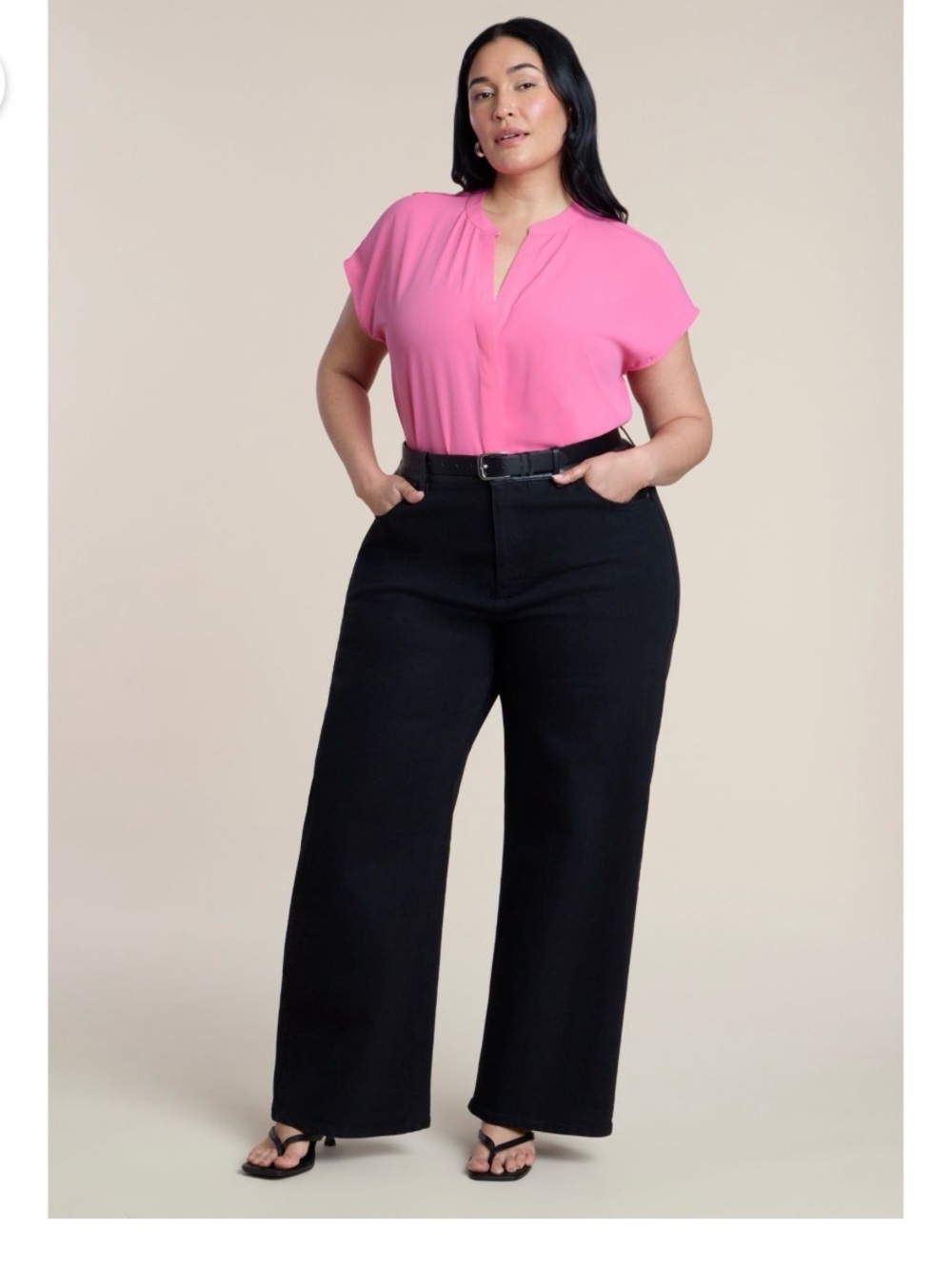 Eloquii notch neck blouse size 14 nwt